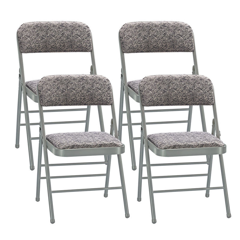 Chaise pliante rembourrée, Gris
