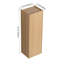 Mini armoire de rangement murale en chêne 12 po avec porte à fermeture douce Multiscene KD-1998680433