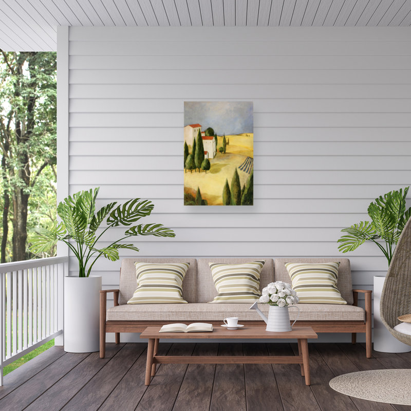 Toile d'extérieur Pablo Esteban «Tuscan Farm 2», H 24 po x l 16 po x P 1,5 po