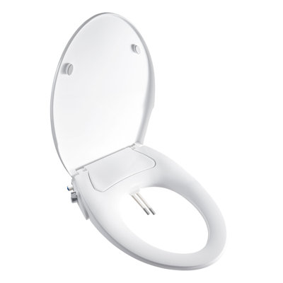 Siège de bidet allongé non électrique avec double buse avant et arrière