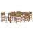 Serena 6 - Person Solid Wood Dining Set