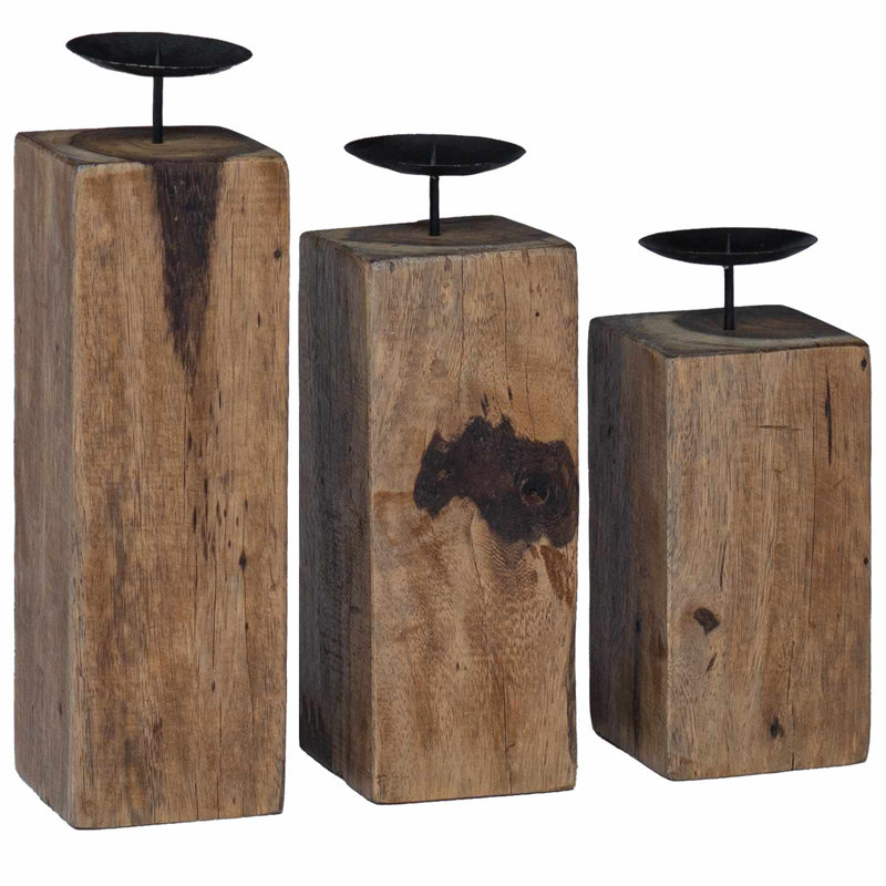 Solid Wood Candlestick