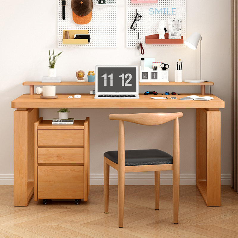 Hokku Designs Brown Rectangular Solid Wood Dining Table - Wayfair Canada