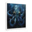 Bleu pieuvre géante créature - créatures marines, art mural salon-703280146-703280172