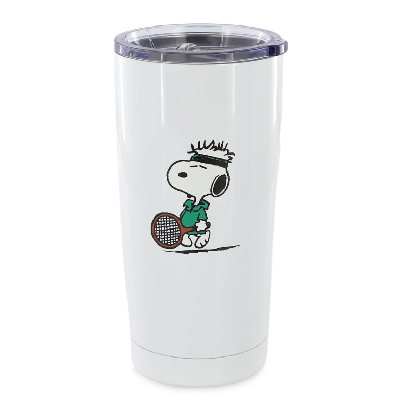 Peanuts 17-Ounce Thermal Tumbler with lid in White