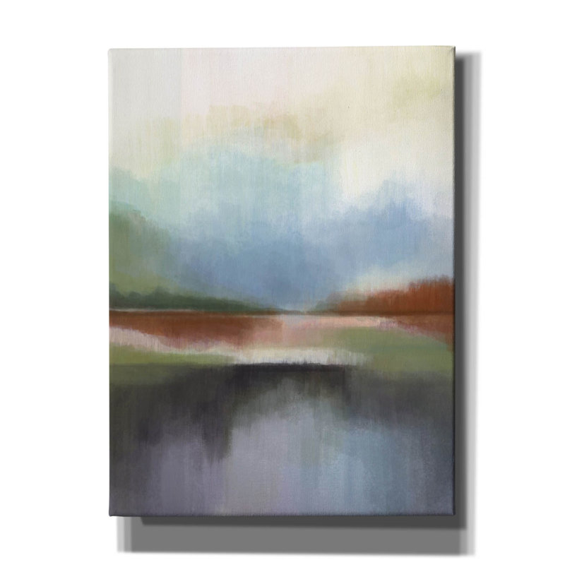 «Spring Lake 2» par Brittany Evans, art mural sur toile, H 54 po x l 40 po