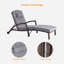 Ensemble de chaise longue d'extérieur en osier-96079112