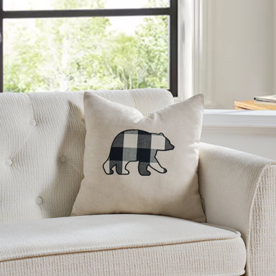 Cottage Life Patchwork Linen Throw Pillow