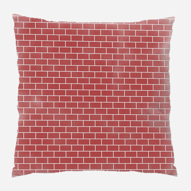 Bricks Throw Pillow