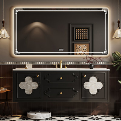 Retro American-style bathroom cabinet