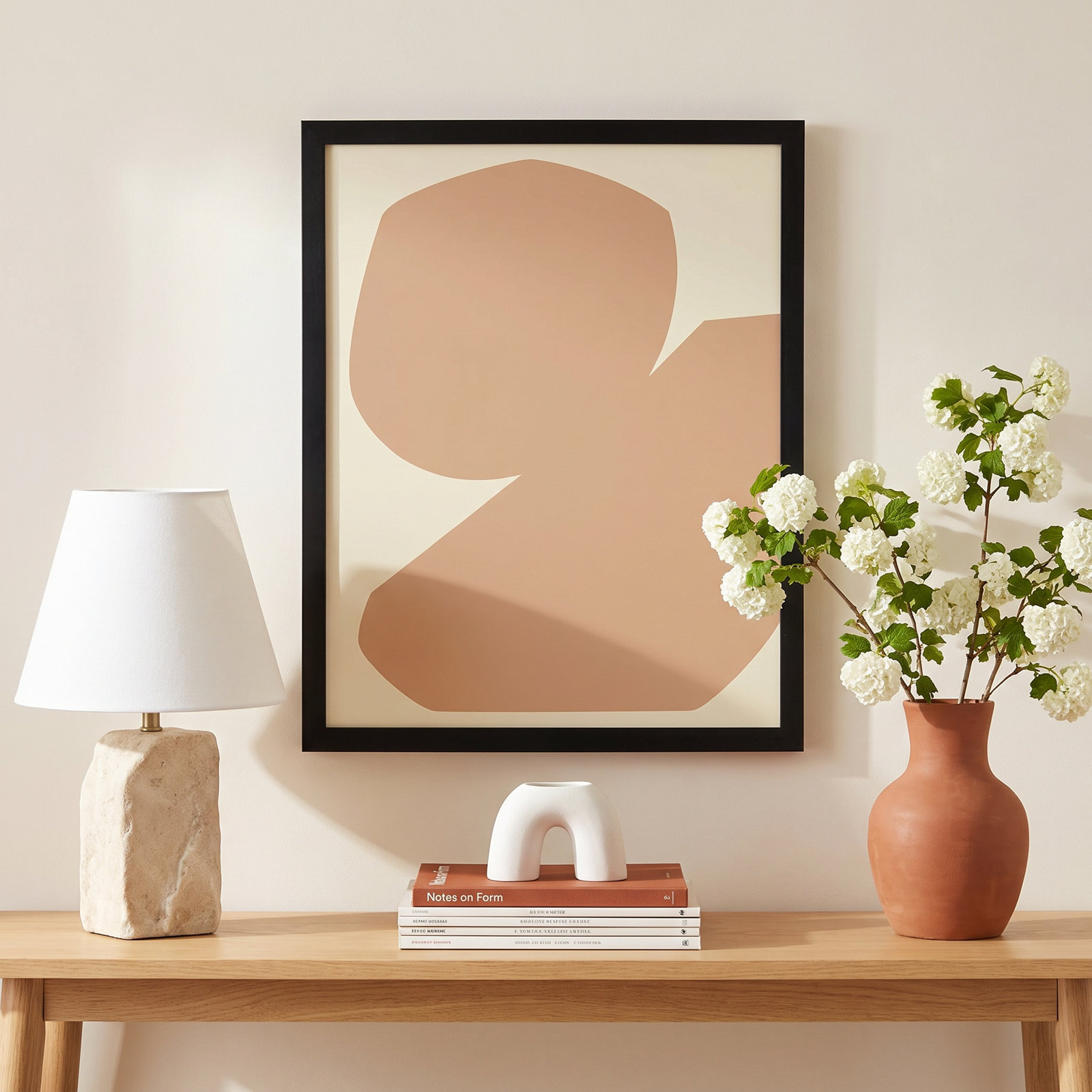 Oline "Component 3" Print by Michael Kempen, 20" H x 16" W x 1.25" D, Black