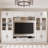 4-piece Entertainment Center Storage Credenza