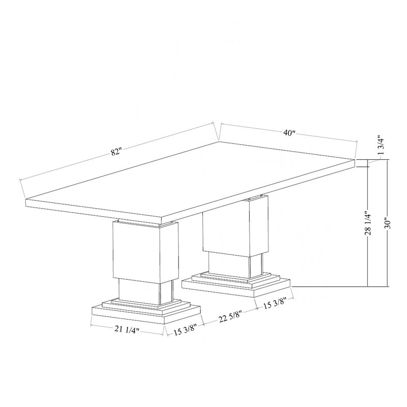 Table à manger STACEY BRUN