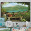 Vue sur le lac de Château Gandolfo - reproduction sur toile-1455041956-1455041977