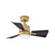 30" Leventhal 3  - Blade LED Smart Standard Ceiling Fan with Wall Control and Light Kit Included