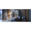 Grand lit escamotable mural avec tablettes, tiroirs et lumières DEL, blanc-863445495-863445489