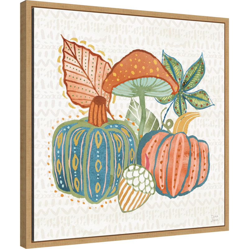 «Harvest Whimsy VII» par Dina June, reproduction d'art sur toile encadrée, H 22 po x l 22 po