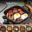 Vonshef Electric Frying Pan 6L, 30cm Square Non-Stick Multi Cooker with Glass Lid