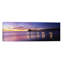Reflection of a Pier in Water, Manhattan Beach Pier, Manhattan Beach, San Francisco, California, Usa 1 Piece Panoramic Wall Art on Canvas-419287134