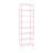 8 Tiers Tall Rectangular Acrylic Floorstanding Shoe Rack Shoe Storage Shelf For Entryway Pink Clear-20439786
