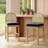 Wooden Bar Stools With Natural Rattan Back (Set Of 2)-2005793141