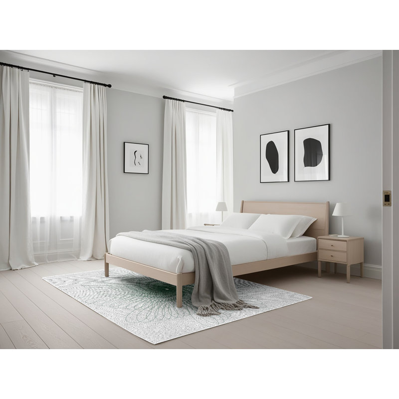 Tapis de zone verte à motif, Rectangle 5 pi x 7 pi