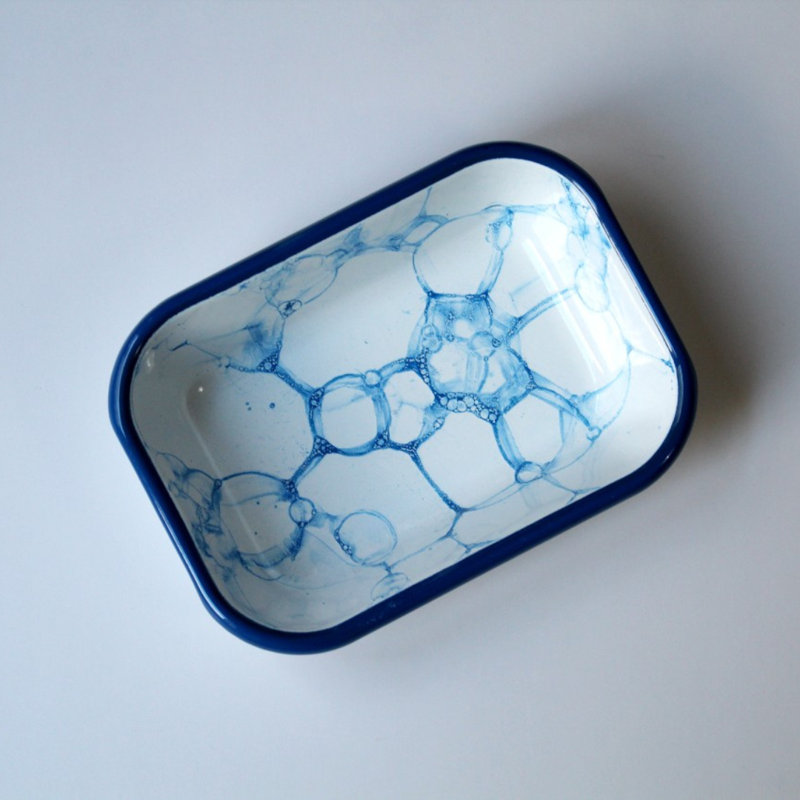 Elifle Enamelware Platter, White