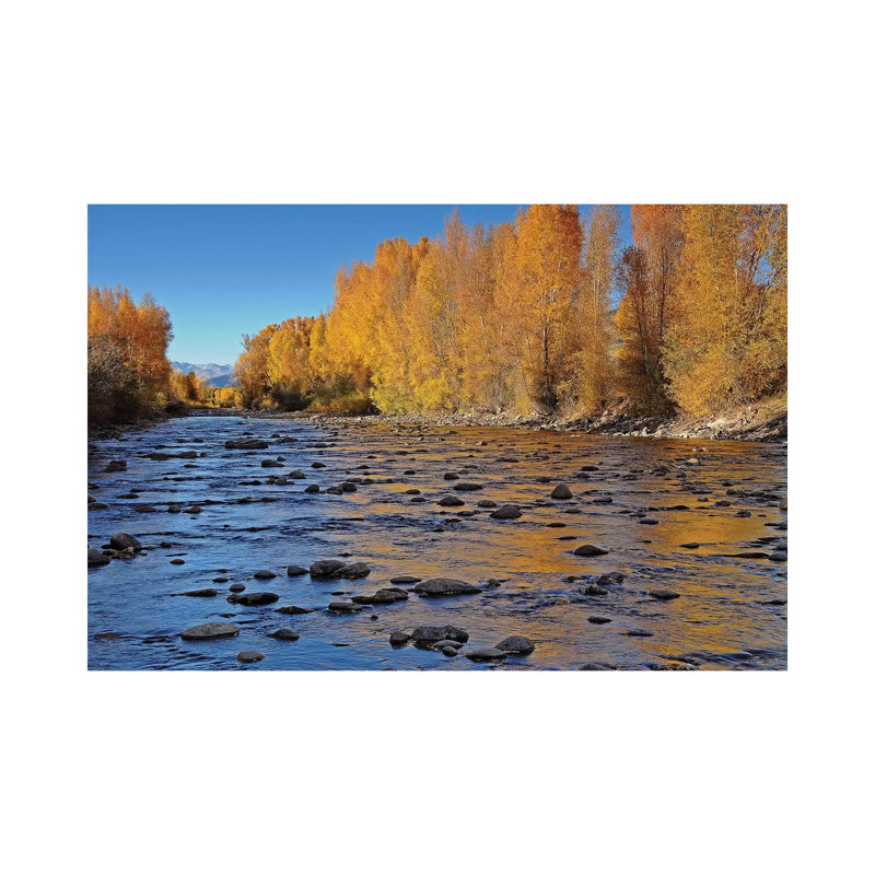 Autumn River by Brian Wolf - Wrapped Canvas Gallery-Wrapped Canvas Giclée