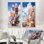 Cubic Condo Tower In Style Of De Stijl - Ensemble de 2 impressions sur toile hôtels et lodges