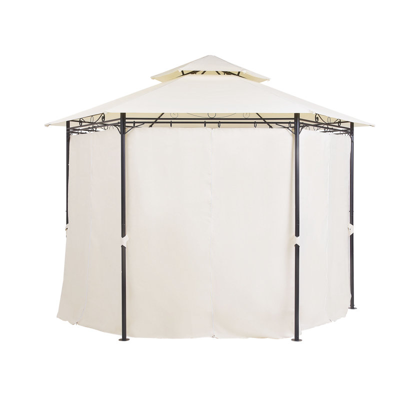 Wilamette 3m x 3m Steel Patio Gazebo, Beige