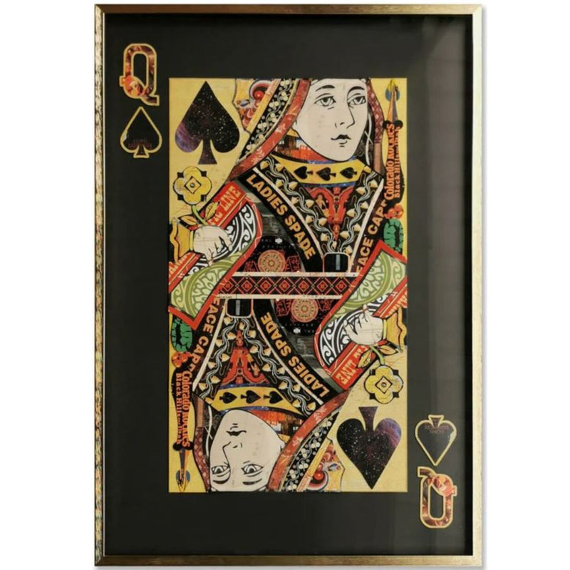 «Queen of Black Spade», art mural, Noir