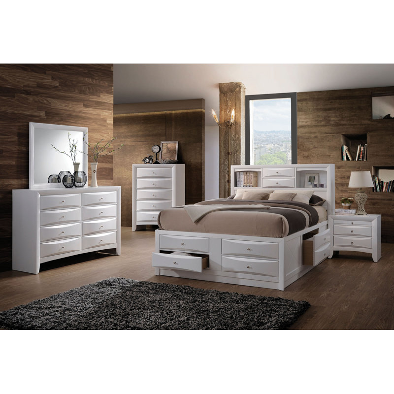 Ensemble de chambre à coucher personnalisable avec rangement Ireland
