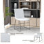 Chaise d'invité de bureau en cuir / polyester Lagan-1314206495