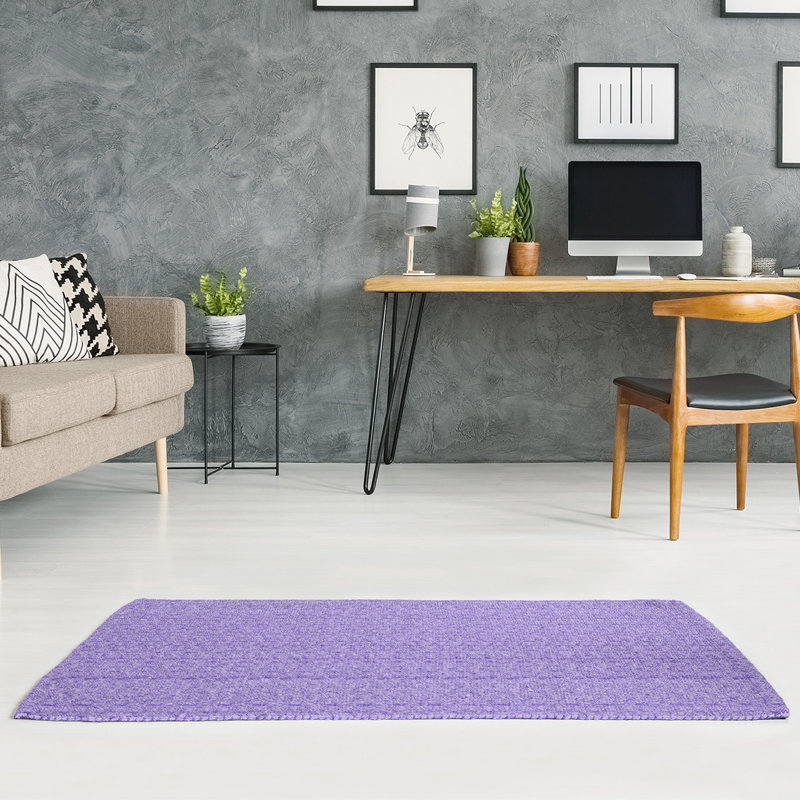 Tapis de zone mauve en treillis reg patterns subalterne, Rectangle 2 pi x 3 pi