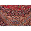 Tapis rouge en laine noué à la main vintage rétro Kashan Wong - 9 pi 11 po x 13 pi 0 po