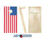 Ensemble de jeu de cornhole en bois manufacturé en bois manufacturé 2 pi x 4 pi avec sacs-16443492