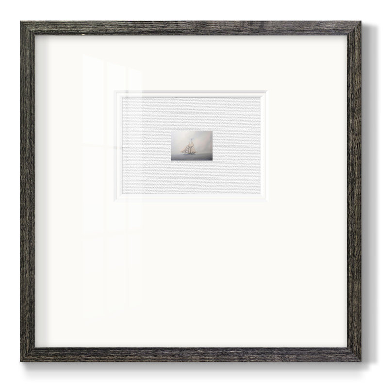 «Foggy Sail Ivpremium», reproduction encadrée, H 17 po x l 17 po, Papier avec cadre noir