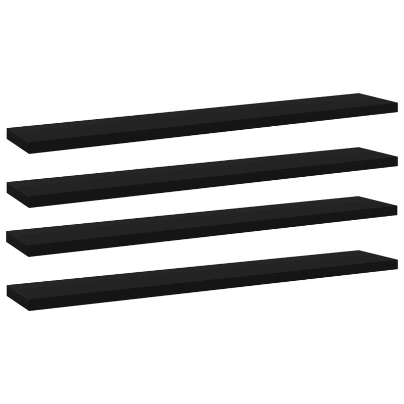Adiy 4 Piece Wood Bracket Shelf, 1.5cm H x 60cm W x 10cm D, Concrete Grey