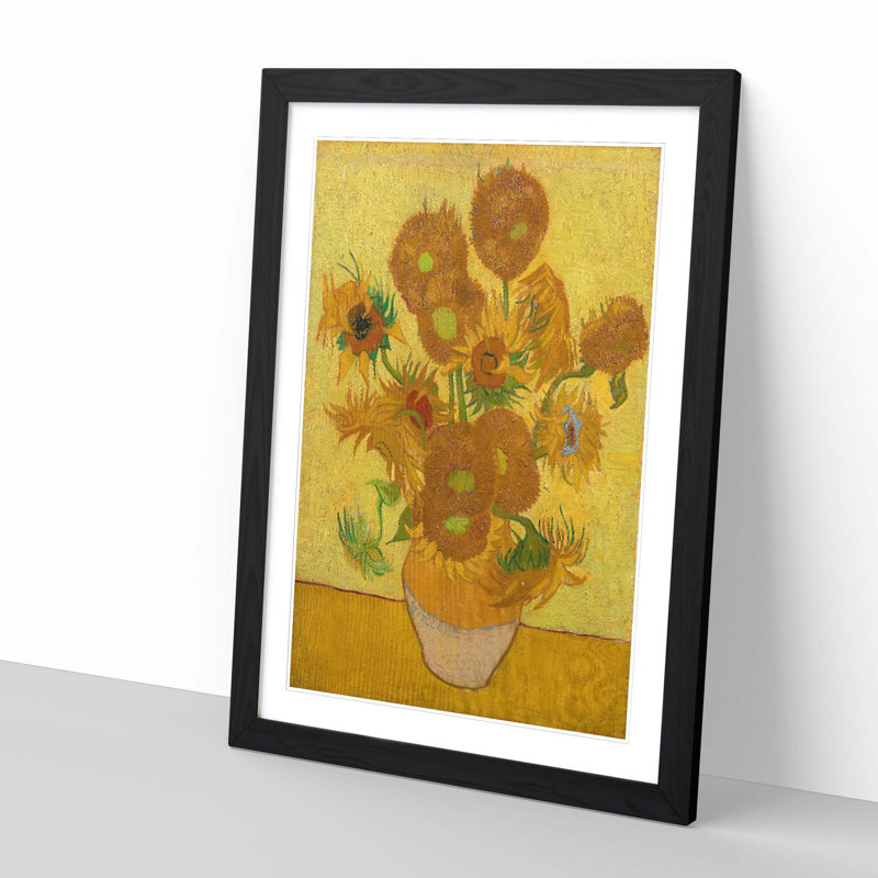 Vincent Van Gogh - Painting on Canvas, Black Framed, 62cm H x 45cm W