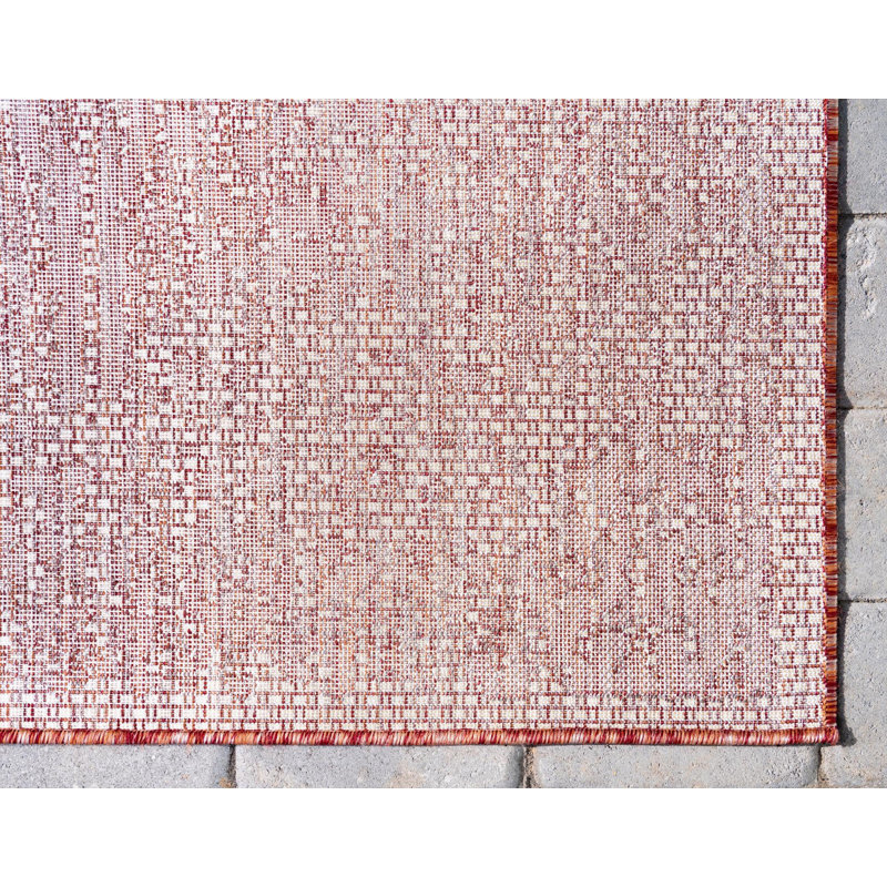 Cozine Oriental Indoor / Outdoor Rug, Rectangle 5'3" x 8'