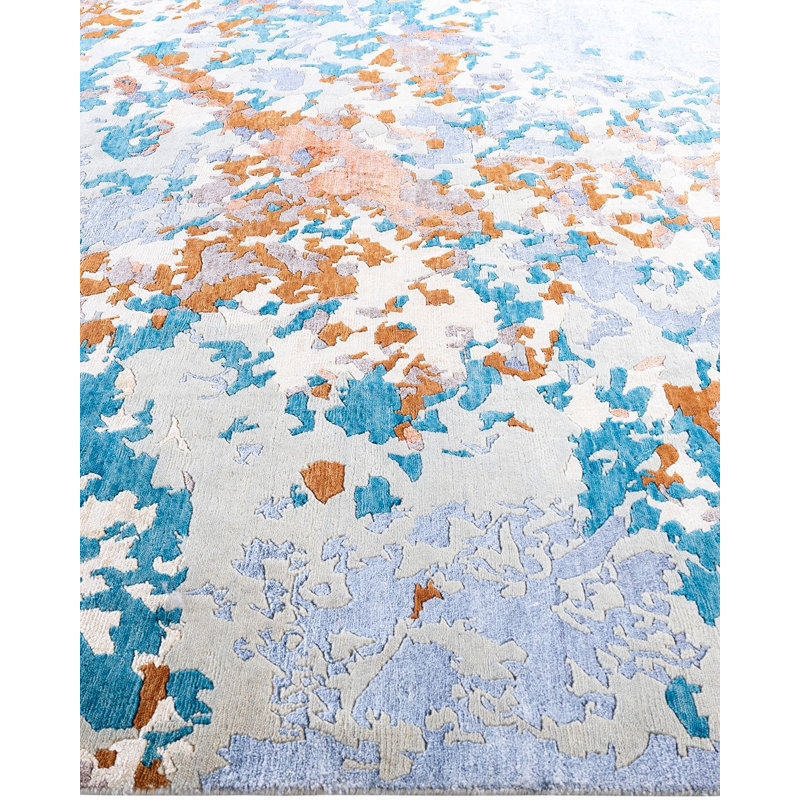 Overdyed One-of-a-Kind 8' 3" x 10' 2" Hand Knotted Area Rug