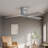 52 Inch Flush Mount Ceiling Fan Dc 3 Carved Wood Fan Blade Noiseless Reversible Motor Remote Control Without Light