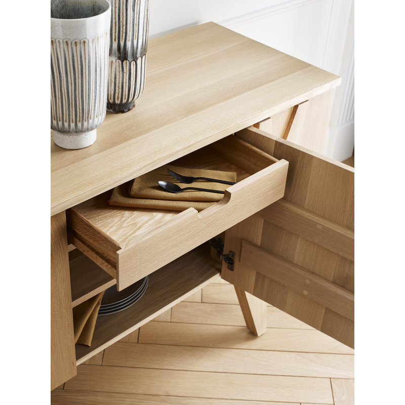 Portfolio120 Yarrow 70.5'' W Solid Wood Sideboard, Natural