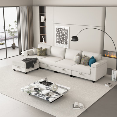 Canapé modulaire surdimensionné rembourré 5 pièces Beren