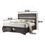 Grand lit avec tiroirs de couleur grise - Sophistication Modern-1540256818-1540256830