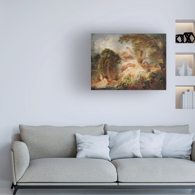 Art sur toile Jean-Honore Fragonard, H 14 po x l 19 po