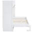 Lit escamotable avec bureau, lumière DEL et station de charge USB