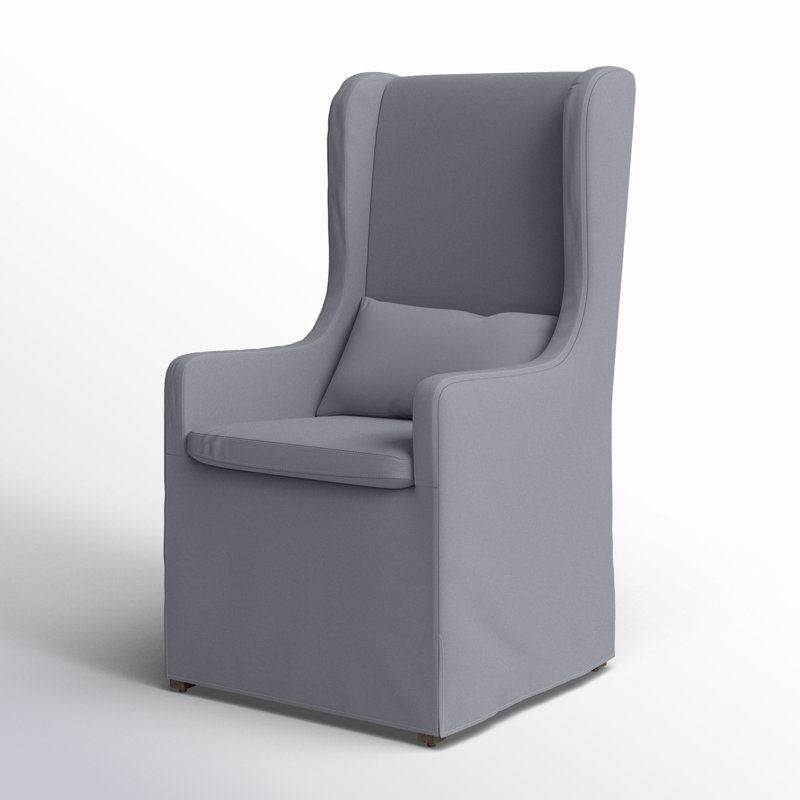 Sela Wingback Chair, Platinum Gray