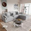 Canapé modulaire rembourré avec repose-pieds-110374990-110374991