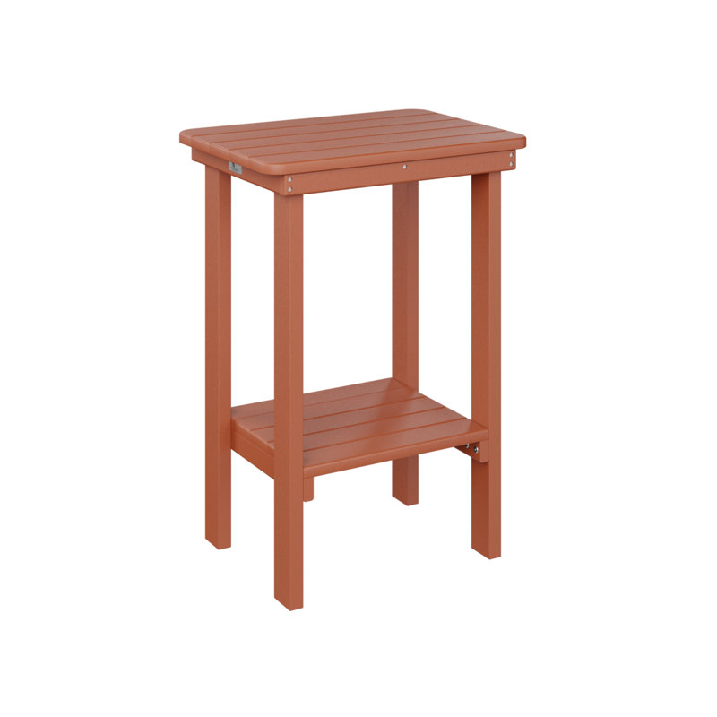 Berlin Gardens Rectangular End Counter Table, Mango Orange
